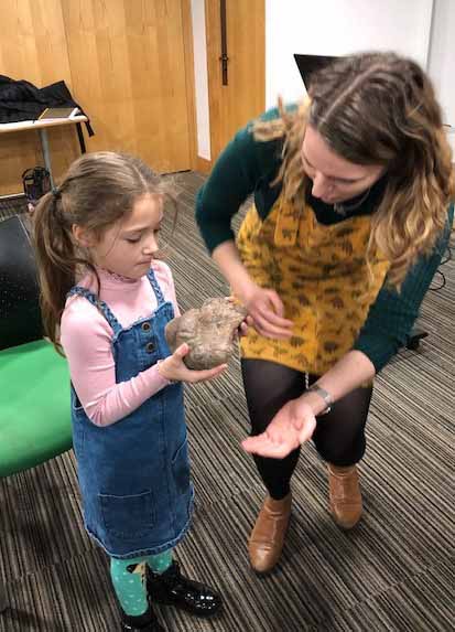 Grace Buttler with a member of the audience