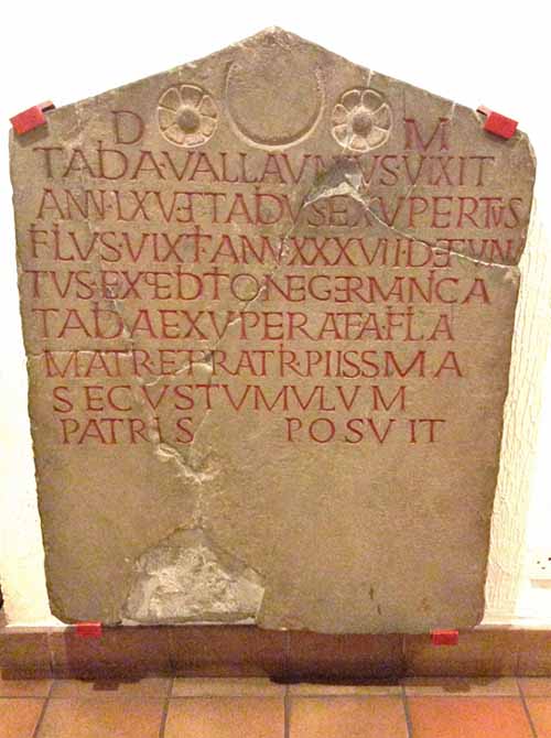 Tombstone of Tadia Vallaunius